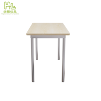 Table de restaurant moderne minimaliste rectangulaire pour école, restauration rapide, café, mobilier commercial