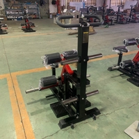 Équipement de fitness commercial pour salle de sport, machine à squats aux hanches à charge de plaques pour l'entraînement de force