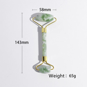 Vente en gros <span class=keywords><strong>de</strong></span> rouleaux <span class=keywords><strong>de</strong></span> jade naturel <span class=keywords><strong>de</strong></span> haute qualité, sans bruit, pour le visage et outils <span class=keywords><strong>de</strong></span> grattage Gua Sha pour femmes - Product Image 2