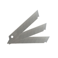Couteau utilitaire à lame détachable HJAR 25 mm en acier à haute teneur en carbone de qualité industrielle avec manche en acier inoxydable, épaisseur de la lame 0,38 mm, OEM