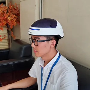 2021新款热销脱发激光帽kn-8000b llllt激光头盔头皮护理机头发生长头盔用于rogaine