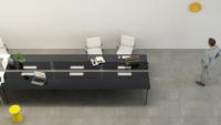 Muebles de Oficina Modernos, Escritorio Ejecutivo, Estación de Trabajo para Computadora, Escritorio Modular de Madera para Personal, Escritorio Compacto para Espacios Abiertos