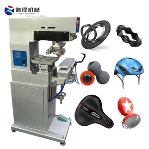 Sistema de cilindro de accionamiento neumático de alta calidad, 2 cabezales de impresión, máquina de impresión de almohadilla de 2 colores para bolígrafos, impresora de tampones de juguetes de plástico - Product Image 1