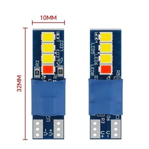 12V Auto Lighting System New T10 LED Car <b>Bulb</b> Change Color Blue/White Gradie W5w 194 168 Interior Dome Reading Light 2835 - Product Image 3