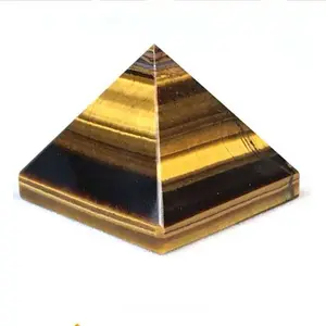 hot sale Natural product wholesale price tiger's-eye Pyramid Crystal FOR home Decoration