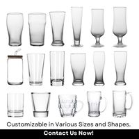 Chope à bière classique en verre transparent 320 ml grande capacité, pour bière de blé, accessoires de bar, marque XiPan, option logo personnalisé