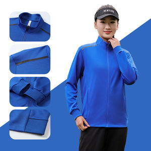 <b>Workout</b> Quick Dry <b>Jackets</b> Breathable Polyester With Spandex Light Weight Running <b>Jackets</b> Unisex Gym Zipper <b>Jackets</b> - Product Image 6