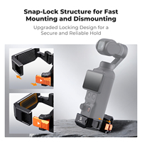 Adaptateur d'extension K&F Concept, accessoires compatibles avec Pocket 4/3, compatible avec le boîtier d'origine, support d'extension pour appareil photo en aluminium