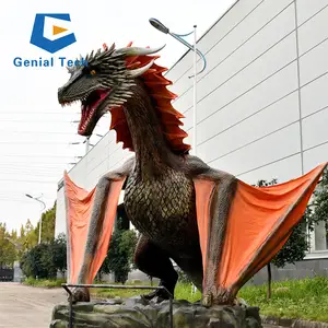 JN-Z23J27 2023 il modello di drago realistico più popolare a buon mercato Animatronic Dragon Smog Model produttore In cina