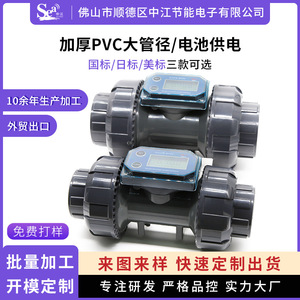 Intelligent Digital Display <b>Flow</b> Sensor Thickened PVC Farmland Irrigation Water <b>Meter</b> Japanese American Standard Water <b>Meter</b> - Product Image 5