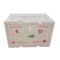 Boîte pour produits agricoles en polypropylène alvéolaire recyclable et écologique, imprimée sur mesure, épaisseur 4 mm, imperméable et résistante à l'humidité