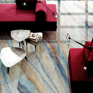 Foshan Source Carrelages de sol en pierre de céramique jaune de luxe d'usine moderne lumineux antidérapant pour salle de bain salon isolation thermique - Product Image 4