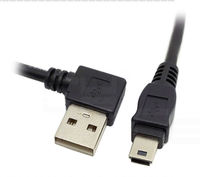USB 2,0 A macho a Mini B Cable de carga macho de 5 pines Cable de extensión USB