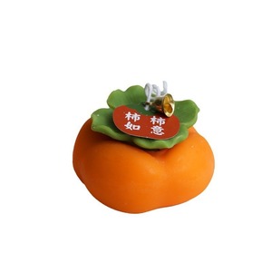 เทียนหอมกลิ่นลูกพลับเหนือ ทำจากถั่วเหลืองผสมขี้ผึ้ง งานหล่อขึ้นรูปด้วยมือ รูปทรงผลไม้ประดิษฐ์ สำหรับตกแต่งงานแต่งงาน - Product Image 5