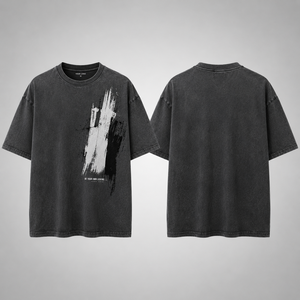 Fabricant de vêtements pour streetwear : T-shirt personnalisé avec logo, effet vintage, coupe oversize, en coton délavé, avec motif graphique - Product Image 2