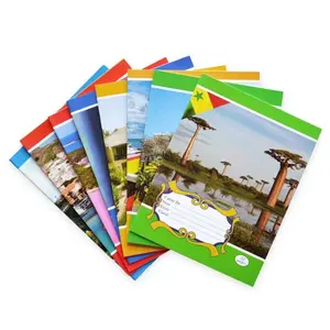 África útiles escolares cuadernos Senegal línea francesa impresión 17x22 tamaño estudiante A5 libros de ejercicios