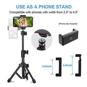 Support de téléphone en métal multi-surfaces avec <span class=keywords><strong>bras</strong></span> extensible et hauteur réglable - pour bureau, bureau et voyage - Product Image 2