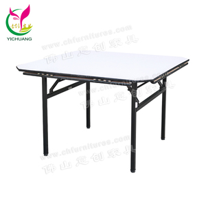 Mesa plegable de metal moderna al por mayor diseño cuadrado fuerte para banquetes de boda hoteles granjas comedor sala de estar escuelas - Product Image 4