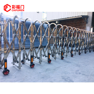 Ultimo stile barriere stradali mobili porta Push-Pull blocco stradale 304 in acciaio inox retrattile con ruote di fabbrica di personalizzazione - Product Image 6