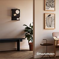 Nouveau porte-clés mural en métal noir et organiseur de courrier : dissimulez votre courrier avec un design moderne et minimaliste