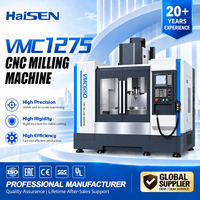 Centre d'usinage CNC VMC1275, machine-outil de fraisage CNC verticale 3 axes, magazine, lubrification automatique, fraisage, perçage, taraudage, alésage