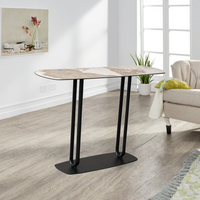 Table d'appoint moderne et élégante en métal blanc, table d'appoint pour salon, atelier, bureau, salle d'attente, réception, canapé, table basse