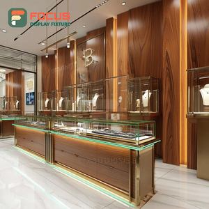 Fabricante de Sistemas de Exhibición de Joyería Personalizados, Vitrina de Vidrio para Espacios de Boutique con Superficie Pulida - Product Image 1