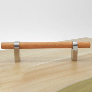 مقبض خشبي صلب فاخر وعصري مضاد للصدمات لأبواب خزائن المطبخ والأدراج وخزائن الملابس - Product Image 6