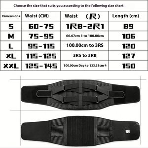 Sabuk Penyangga Pinggang Spandex & Nilon Bernapas untuk Musim Dingin, Fleksibel, Perlindungan Profesional untuk Pria Wanita, Nyeri Punggung Bawah - Product Image 3