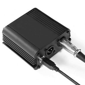 อะแดปเตอร์จ่ายไฟแฟนทอม Aoshen PP48C-F 48V พร้อมสาย USB 5V รองรับไฟฟ้าเข้า 110/220V สำหรับไมโครโฟนคอนเดนเซอร์ความไวสูงสำหรับการบันทึกเสียง - Product Image 5