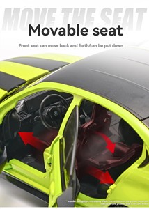 Modellino Auto in Metallo Pressofuso <span class=keywords><strong>1</strong></span>:<span class=keywords><strong>24</strong></span> BMW M3 Sportiva con Suoni e Luci, Funzione Pull-back, Porte Apribili, Regalo da Collezione, Giocattolo per Ragazzi - Product Image 4