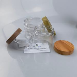 ขวดพลาสติก PET ใสขุ่นทรงกลม ฝาไม้ไผ่ ดีไซน์ใหม่ ขนาด 30 มล. 50 มล. 100 มล. 4 ออนซ์ 200 มล. 8 ออนซ์ 250 มล. 300 มล. 500 มล. - Product Image 5