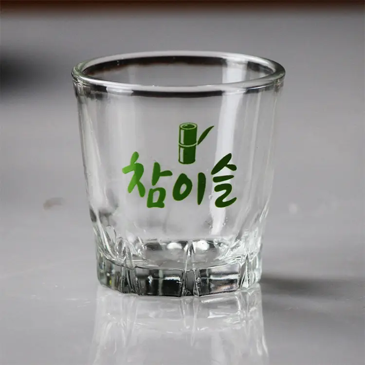 Großhandel Schnaps Schnaps glas Mini Tasse Soju Schnaps glas 2 Unzen Korea Soju Bar Tasse Wodka Schnaps glas