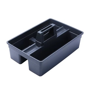 Panier à outils portable en plastique 30L, 2 compartiments, boîte de rangement étanche pour hôtels, restaurants, chariot à outils, bac de tri - Product Image 4