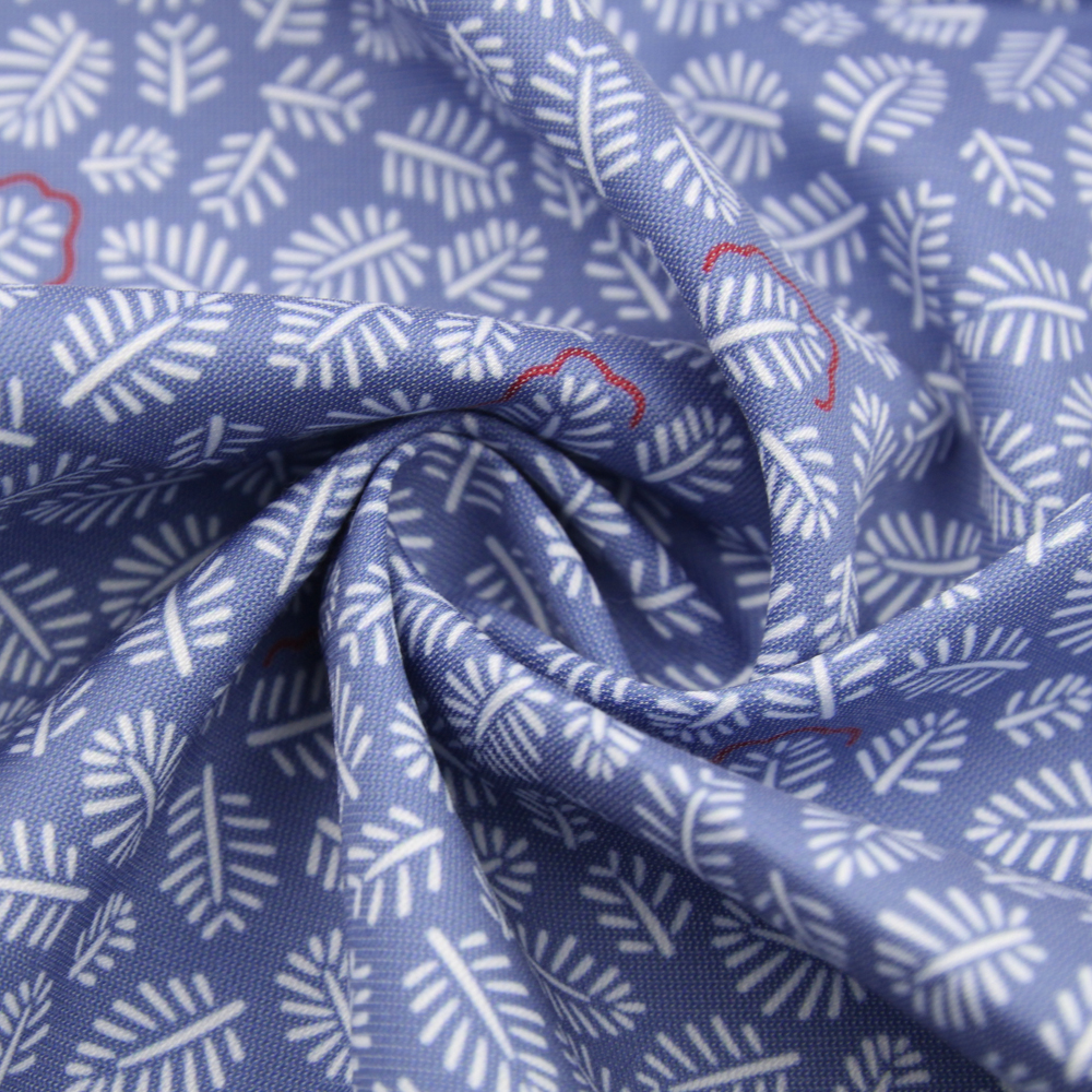 Удобная эластичная ткань Lyocell из смешанного полиэстера с принтом для юбки, платья GRS и FSC