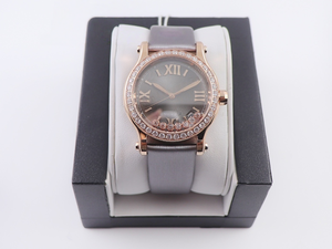 <span class=keywords><strong>Montre</strong></span> mécanique de <span class=keywords><strong>luxe</strong></span> pour femme, petite taille, haute qualité, avec lunette sertie de diamants, 7 pièces, collection Chopardes - Product Image 1