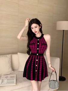 <span class=keywords><strong>Abito</strong></span> estivo senza maniche da donna con scollo all'americana aderente a righe a pieghe <span class=keywords><strong>abito</strong></span> corto per festa Casual prendisole taglia libera - Product Image 5