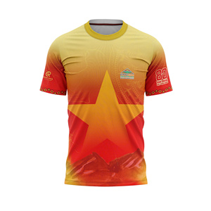 T-shirt de course personnalisé pour le sport, matière 95% coton 5% élasthanne, vente en gros, fabrication au Vietnam - Product Image 2