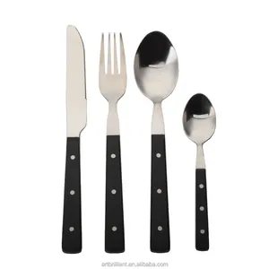 Popular reusable eco besteck set klassische 24 stück gold edelstahl besteck set türkei besteck