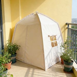 Tente de jeu pop-up pour enfants avec fenêtres et <span class=keywords><strong>porte</strong></span> pour une expérience de camping intérieure imaginative - Product Image 4