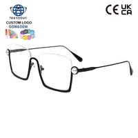 Lunettes de vue à demi-cadre en métal Teenyoun, montures métalliques pour femmes, vente en gros OEM