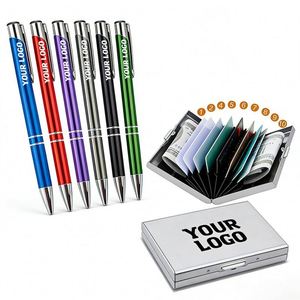 Stylo bille en alliage d'aluminium, vente en gros, cadeau d'affaires, stylo publicitaire personnalisé avec logo - Product Image 1