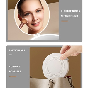 <b>LED</b> <b>Makeup</b> <b>Mirror</b> Portable Folding <b>Mirror</b> Rechargeable Button Battery Travel <b>Mirror</b> - Product Image 4
