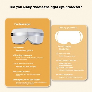 Masseur intelligent pour les yeux avec compression chaude transfrontalière, vibration et décompression, Bluetooth - Product Image 3