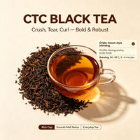 CTC 红茶粉细粒咖啡厅办公室家庭日常冲泡小袋装无咖啡因红茶