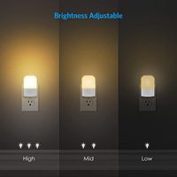 Capteur LED du crépuscule à l'aurore pour enfants, lumière nocturne pour chambre à coucher, toilettes, escaliers, cuisine