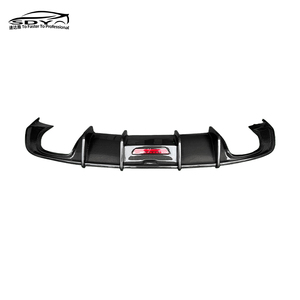 Diffuseur arrière en fibre de carbone de style <span class=keywords><strong>KB</strong></span> de haute qualité A3 avec lèvre de pare-chocs arrière et éclairage pour Audi A3 NonSline 2017-2020 - Product Image 3