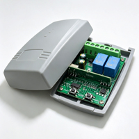 Receptor de control remoto universal de código variable fijo para garaje/portón de 433 MHz y 433,92 MHz, CA/CC 9-30 V, 2 canales