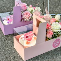Boîte cadeau décorative pour fleurs de mariage, boîte à fleurs fantaisie recyclable et portable, boîte à gâteau pour fleurs, boîtes à fleurs pour bouquets