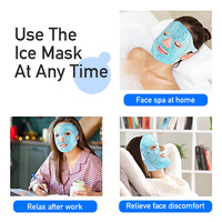 Nouvel Arrivage Masque Facial en Gel Chaud/Froid Bingfan avec Soulagement de la Douleur et Tissu Réducteur de Pores, Congelable et Micro-ondable